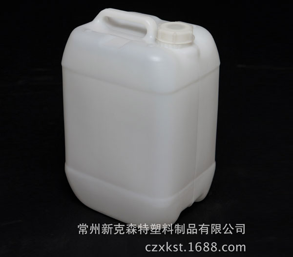 食品級(jí)10L化學(xué)品包裝桶，吹塑容器 耐高溫高壓白色化工塑料方桶